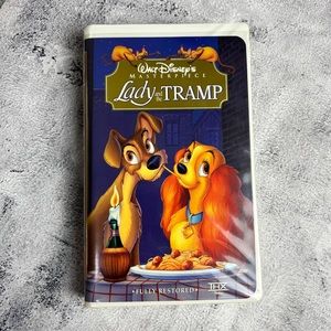 🌸$5 Lady and the Tramp VHS Movie Walt Disney